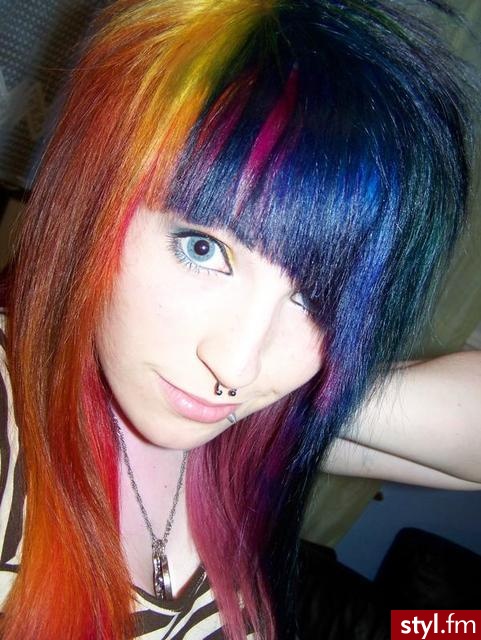 EMO Alternatywne Średnie Fryzury