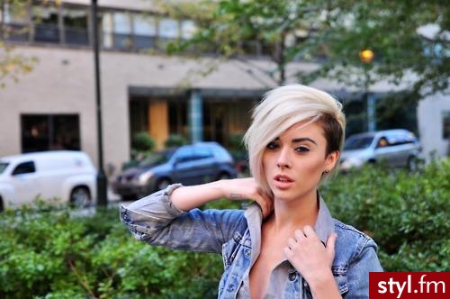 Blond Rozpuszczone Proste z grzywką Na co dzień Krótkie Fryzury