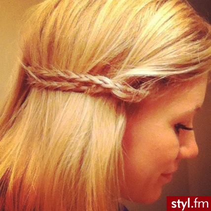 Blond Warkocze Proste Na co dzień Długie Fryzury