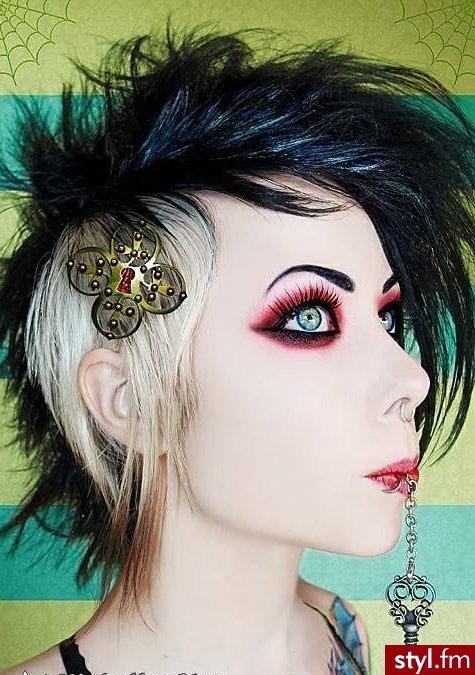 Punk Rock Alternatywne Średnie Fryzury