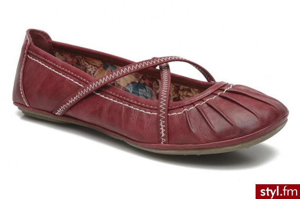 Marco Tozzi BALERINKI MALOLE BY (Czerwony) - Balerinki Buty Moda