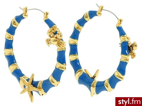 Kolczyki koła w morskim wydaniu z krabem i rozgwiazdą od Betsey Johnson - 51$ - Pozostałe Dodatki Moda