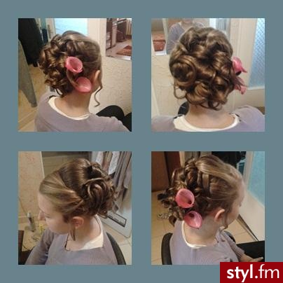 Blond Upięcie Kręcone Ślubne Długie Fryzury