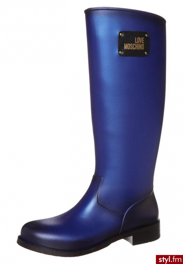 Love Moschino Kalosze niebieski (JA26093G0YJR0) - Kalosze Buty Moda