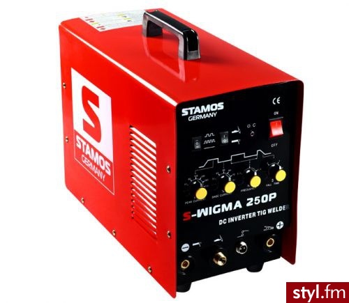 Stamos TIG WIG MMA PULS HP-250 Pulse + Waga LCD z paskiem i miarką 50kg/10g - Paski Dodatki Moda