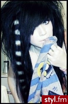 EMO Alternatywne Średnie Fryzury