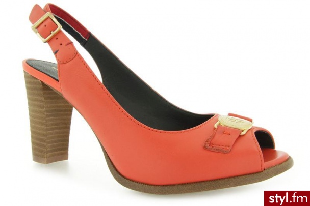Tommy Hilfiger JOAN 1 RED ORANGE - Czółenka Buty Moda