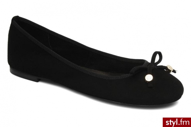 Georgia Rose BALERINKI LUARAMBA BY (Czarny) - Balerinki Buty Moda