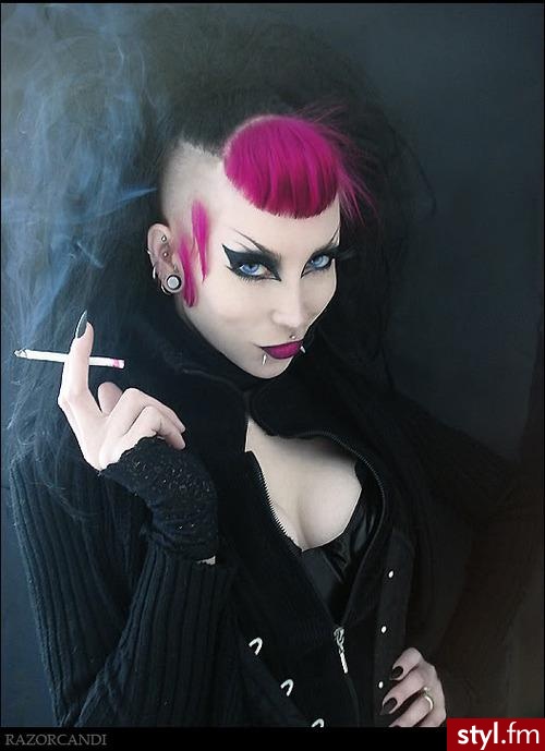 Punk Rock Alternatywne Średnie Fryzury