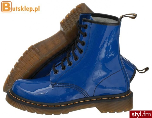 Dr. Martens BUTY 1460 W ROYAL BLUE PATENT LAMPER (11821409) - Glany Buty Moda