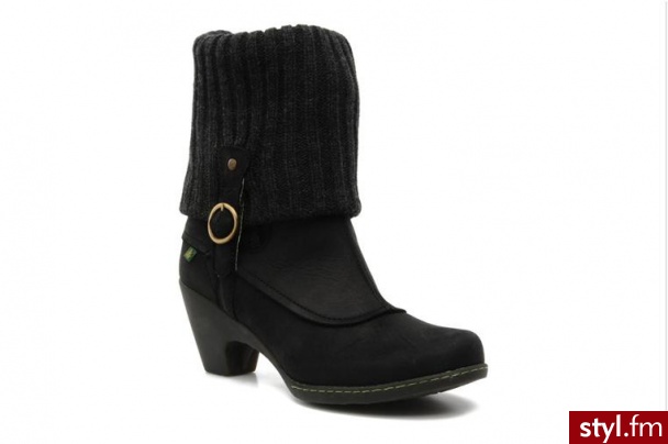 El Naturalista PÓŁBUTY I BOTKI SOLAR NO862 BY EL NATURALISTA (Czarny) - Botki Buty Moda