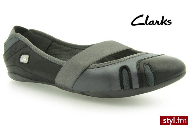 Clarks Idyllic Pump Black Leather - Balerinki Buty Moda