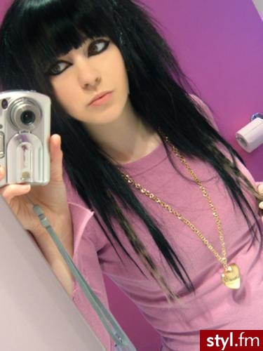 EMO Alternatywne Średnie Fryzury