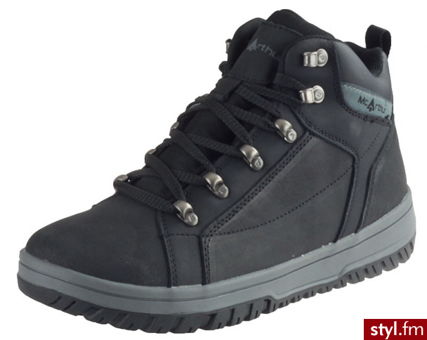 McArthur Buty trekkingowe TL-03 Czarne - Pozostałe Buty Moda