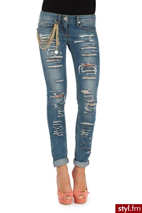 Jeansy Spodnie Moda