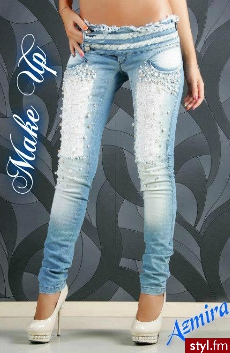 Jeansy Spodnie Moda