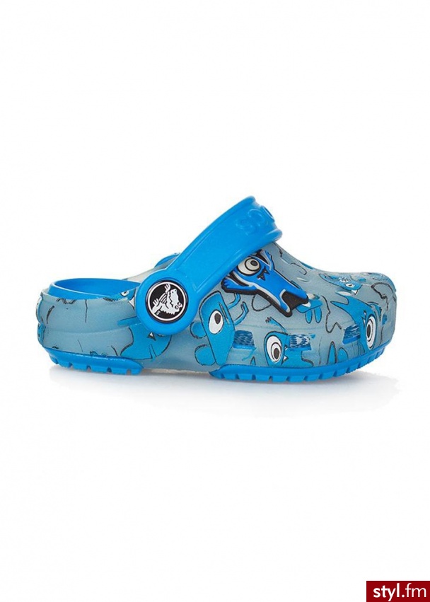 CROCS Klapki chameleons alienptrn light blue niebieski - Klapki Buty Moda