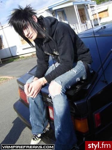 EMO Alternatywne Średnie Fryzury