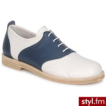 Swedish hasbeens DERBY SADDLE SHOE Blue / Fonce / White - Pozostałe Buty Moda