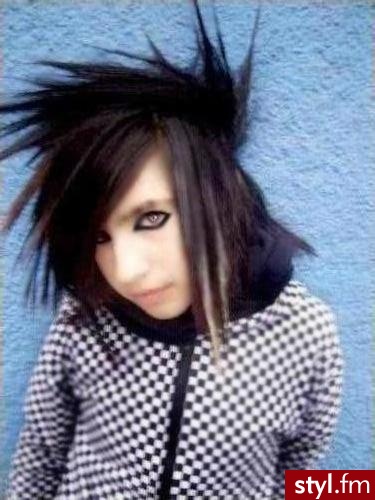 EMO Alternatywne Średnie Fryzury