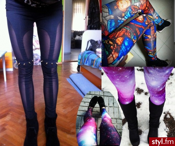 Leginsy Spodnie Moda