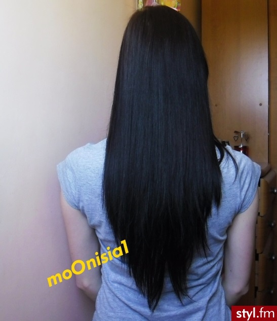 ścięte 2cm 1/07/2014  farba loreal ciemny blond - Brązowe Rozpuszczone Proste Na co dzień Długie Fryzury