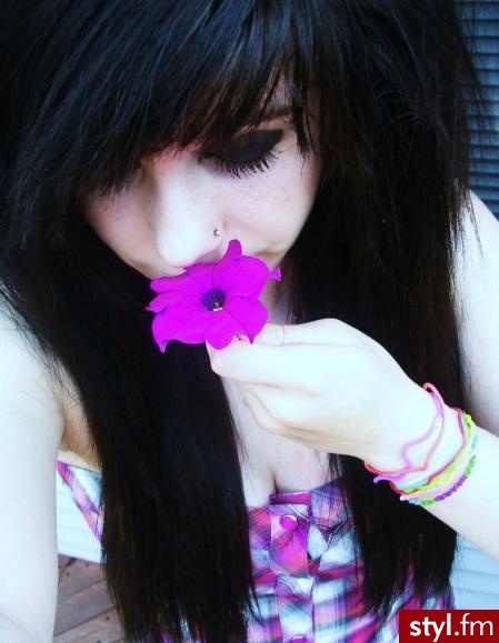 EMO Alternatywne Średnie Fryzury