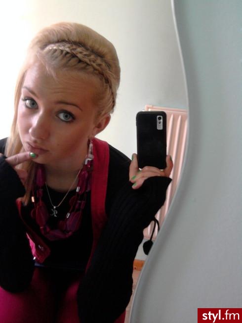 Blond Warkocze Proste Na co dzień Średnie Fryzury