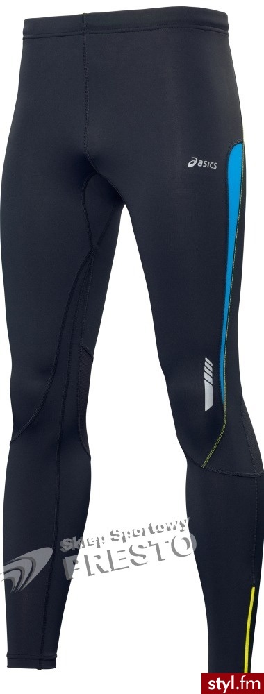 Asics Spodnie biegowe męskie Tight czarno-różowy - Sportowe Buty Moda