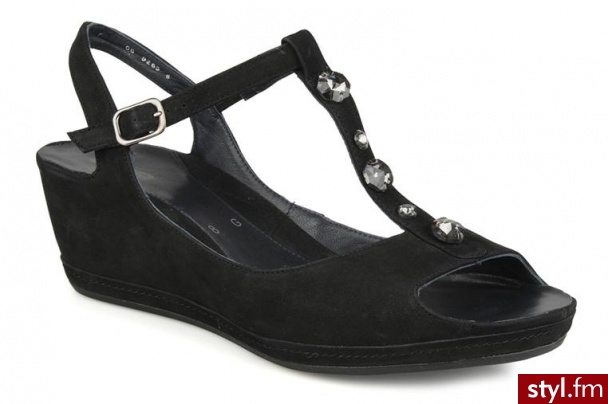 Ara KOTURNY OILY BY ARA (Czarny) - Koturny Buty Moda