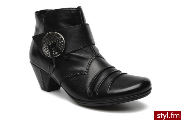 Remonte Dorndorf PÓŁBUTY I BOTKI ANNEMARIE D1280 BY REMONTE DORNDORF (Czarny) - Botki Buty Moda