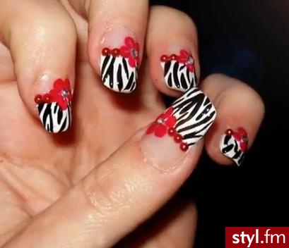 zebra - Paznokcie