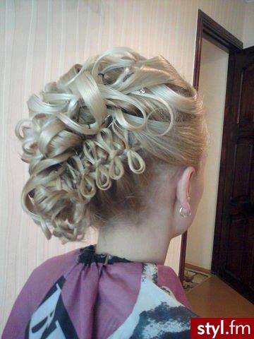 Blond Upięcie Proste Ślubne Długie Fryzury
