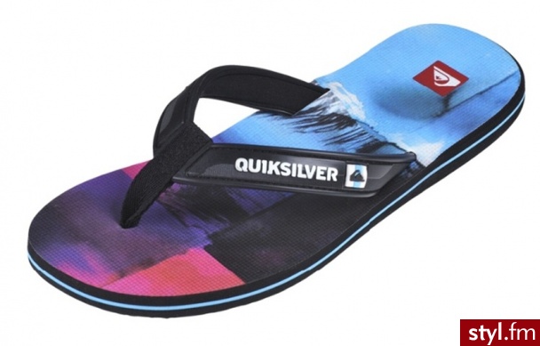 Quiksilver Japonki Eclipsed Print Brbs Wielokolorowy - Klapki Buty Moda