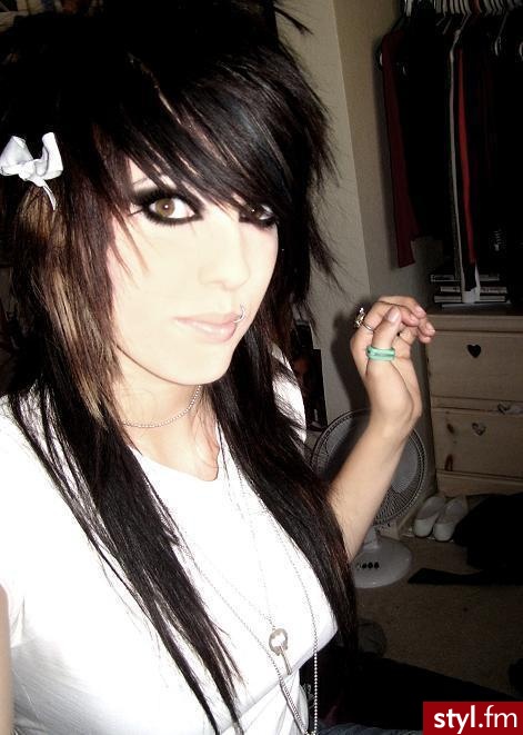 EMO Alternatywne Średnie Fryzury
