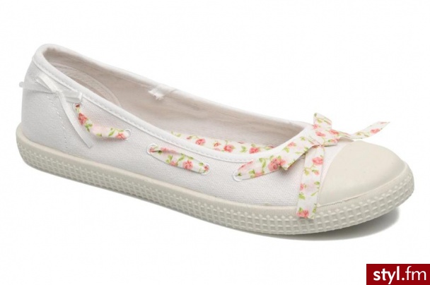 Molly Bracken Balerinki Alan (Biały) - Balerinki Buty Moda