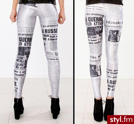 Leginsy Spodnie Moda