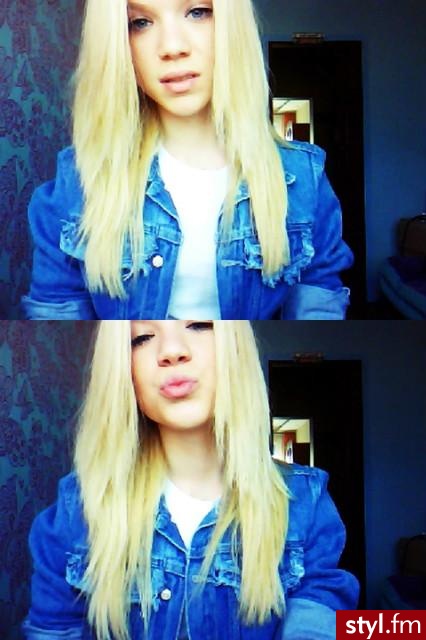 Blond Rozpuszczone Proste Na co dzień Średnie Fryzury