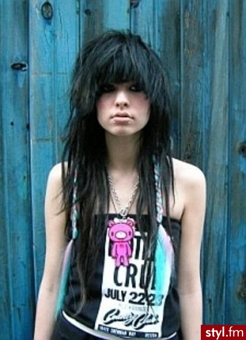 EMO Alternatywne Średnie Fryzury