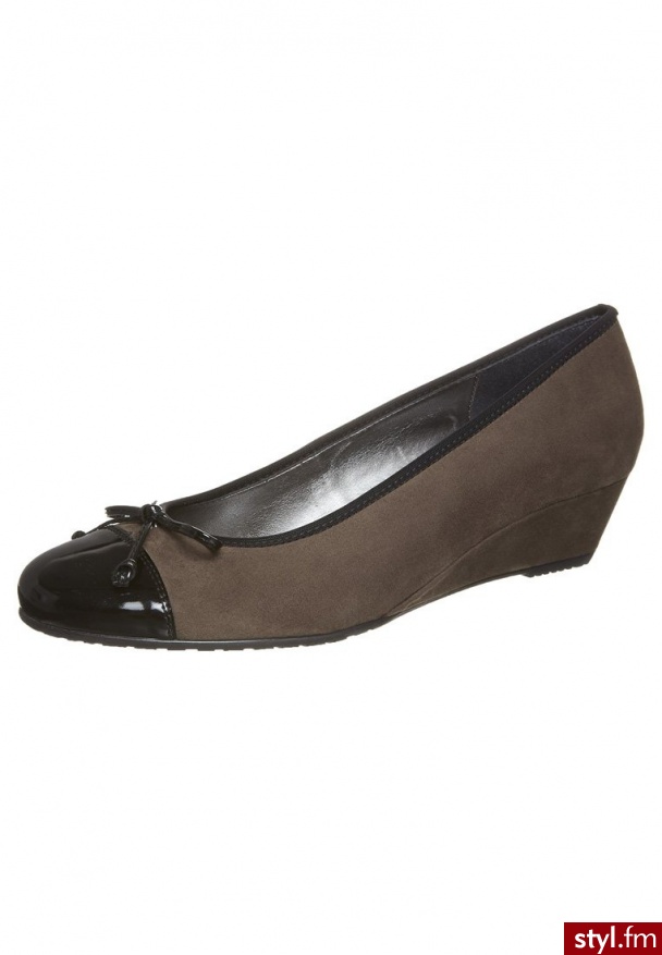 Jenny by ara NAPOLI Czółenka na koturnie brązowy (22-65230) - Czółenka Buty Moda