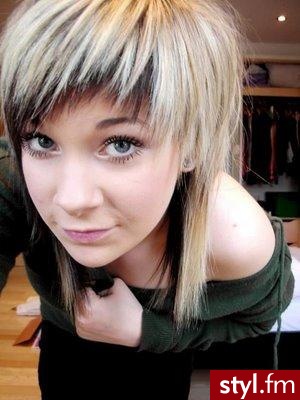 EMO Alternatywne Średnie Fryzury