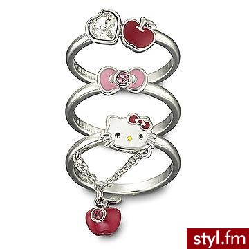 Hello Kitty & Swarovski - Pierścionki Biżuteria Moda