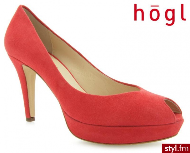 Hogl 7902 Samtkid-Ledar Koralle - Szpilki Buty Moda