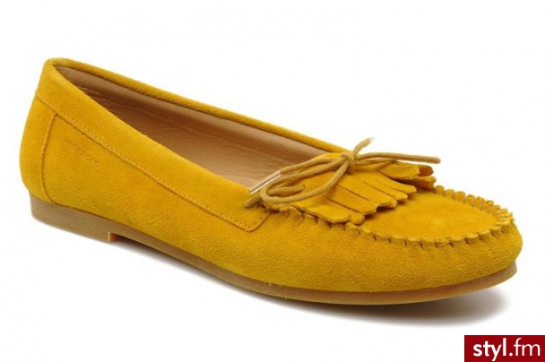 Vagabond MOKASYNY HAMBO BY VAGABOND (Żółty) - Półbuty Buty Moda