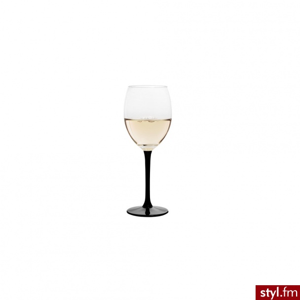 THK zestaw 6 kieliszków do białego wina na czarnej nóżce Onyx 250 ml THK-047626 - Pozostałe Biżuteria Moda