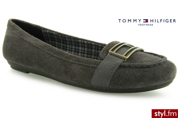 Tommy Hilfiger BALERINKI CAMILLA 23 PEWTER - Balerinki Buty Moda
