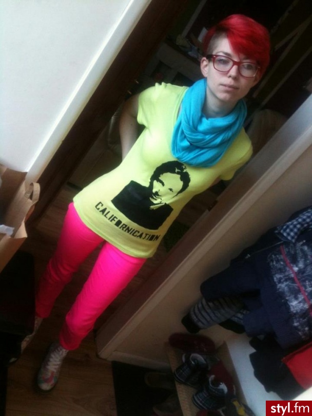 Czerwone Punk Rock Alternatywne Krótkie Fryzury