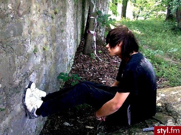 Han SCENE Hair - Czarne EMO Alternatywne Średnie Męskie Fryzury