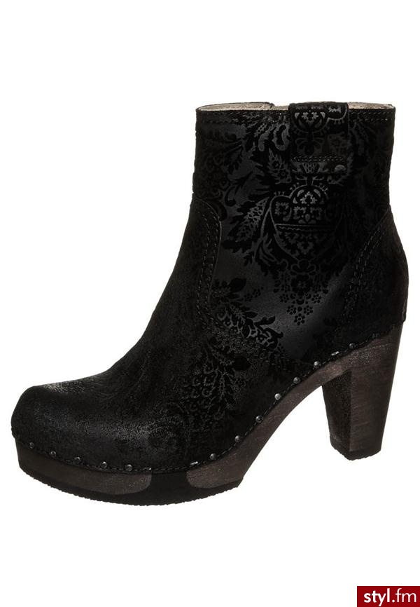 Softclox FARA BAROCK Botki czarny S3232 - Botki Buty Moda