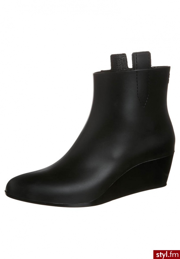 Kartell DEMI SOFIA Botki na koturnie czarny Demi Sofia - Botki Buty Moda